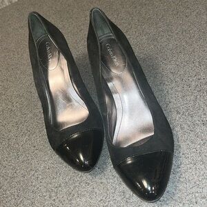 Calvin Klein Black Suede Pumps